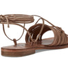 Free People Cami Huarache Wap Sandals for Women – Gladiator Design – Slip-on – Open-Ended Round Toe Design Latte EU 36 (US Women's 6) M