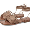 Free People Cami Huarache Wap Sandals for Women – Gladiator Design – Slip-on – Open-Ended Round Toe Design Latte EU 36 (US Women's 6) M