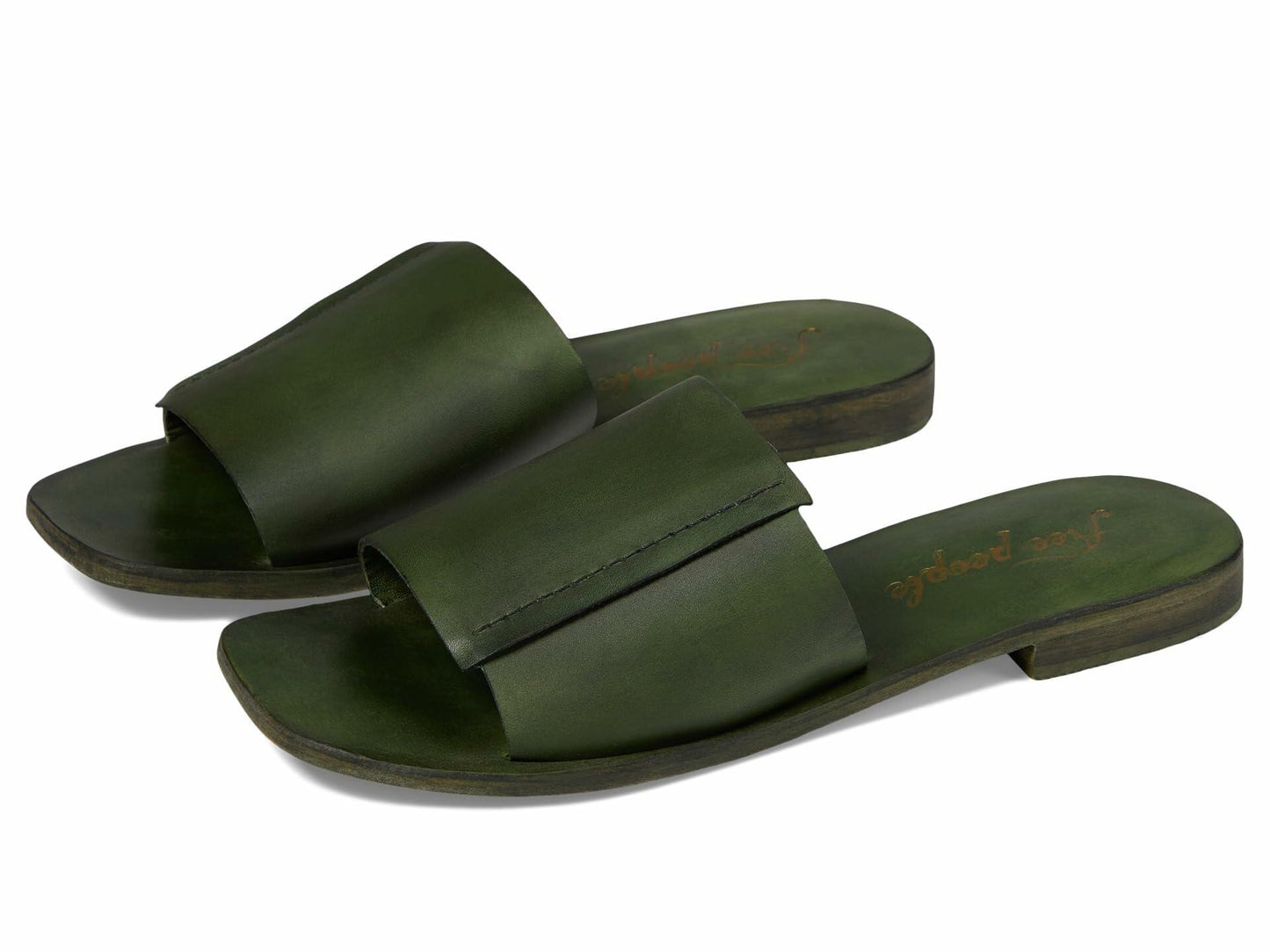 Free People Women's Verona Slides Serpent EU 37.5 (US Women's 7.5) Medium