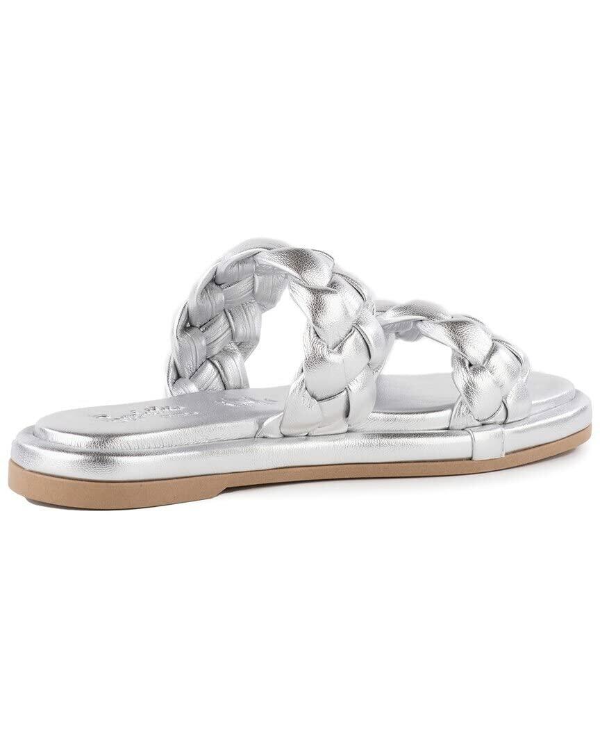 Seychelles Golden Coast Silver Metallic V-Leather 7 M