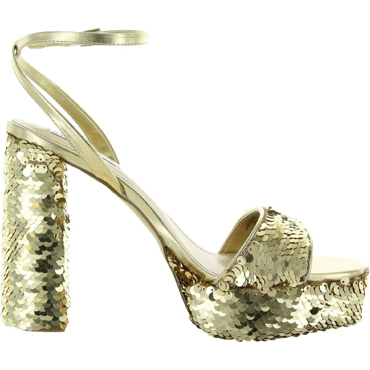 Steve Madden Women's Lessa Pump, Gold, 8