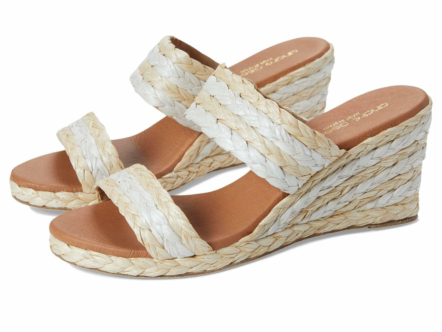 Andre Assous Nolita Raffia Beige Multi 11 M