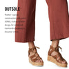 Sorel Women's Cameron™ Flatform Lace Wedge Sandals Velvet Tan/Chalk 10 B - Medium