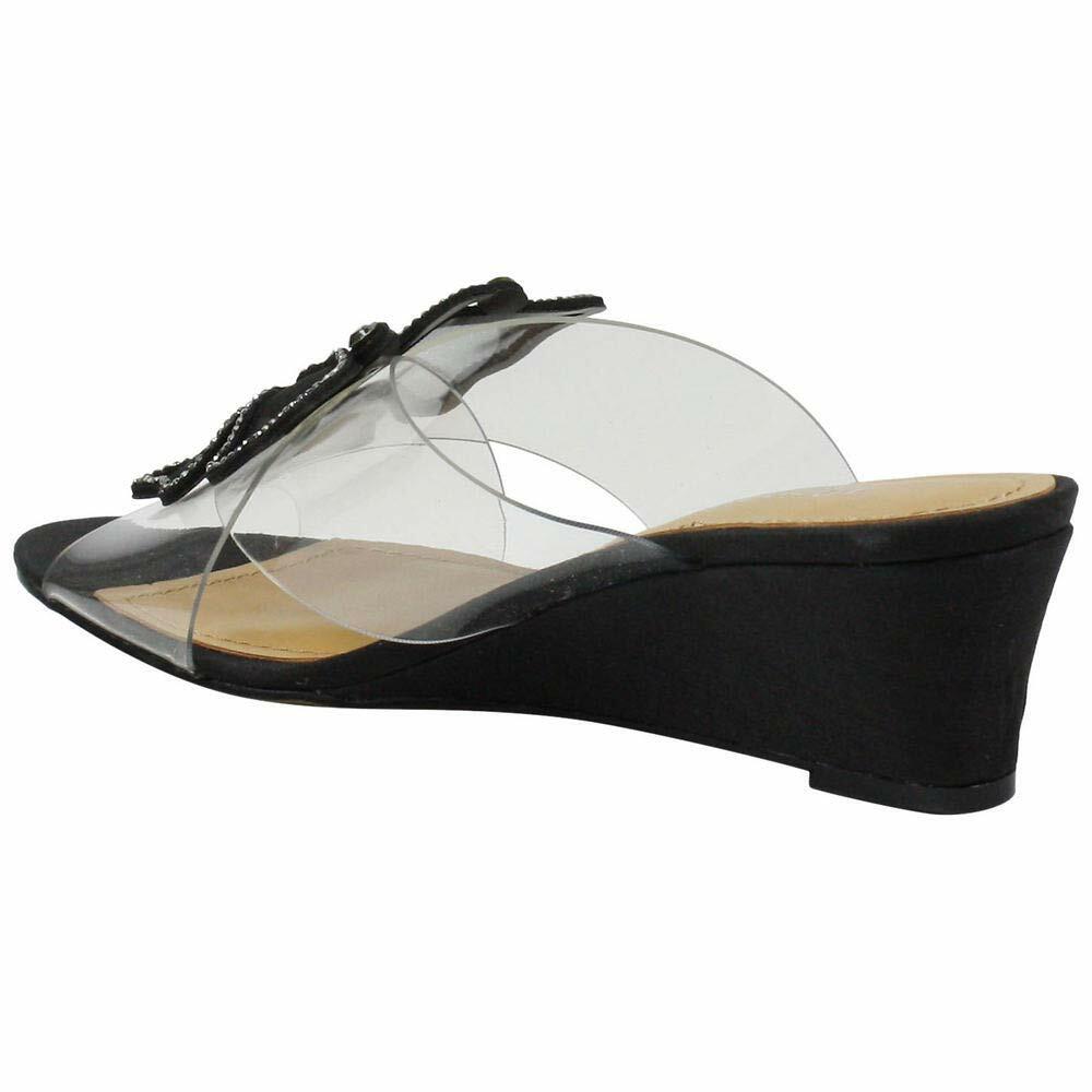 J.Reneé J Renee Harita Womens Sandal 9 CD US ClearBlack