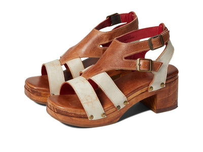 Bed|Stu Womens Devlin Brown Heeled Sandals Shoes 6