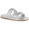 Seychelles Golden Coast Silver Metallic V-Leather 7 M