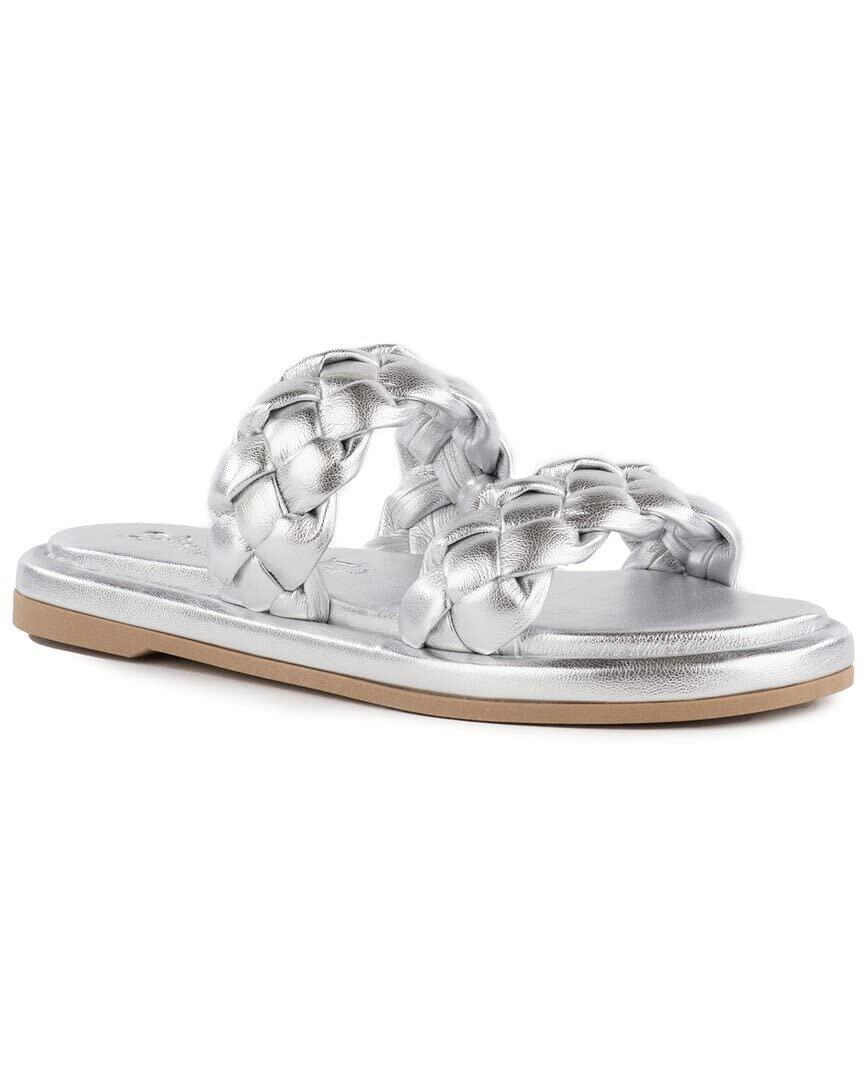 Seychelles Golden Coast Silver Metallic V-Leather 7 M
