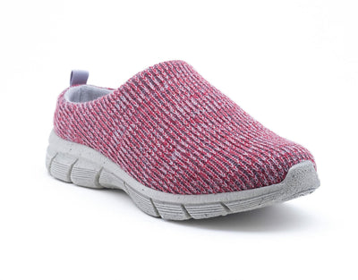 Woolloomooloo Shoe Mudgee Unisex - Merino Wool Footwear - Slip On - Slipper - Clog - Mule - Indoor/Outdoor - Comfort and Support - Moisture Wicking - Red Multi, Women's 11.5-12 M US Men's 9-9.5