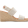 André Assous Allison Wedge, Beige Linen, 7