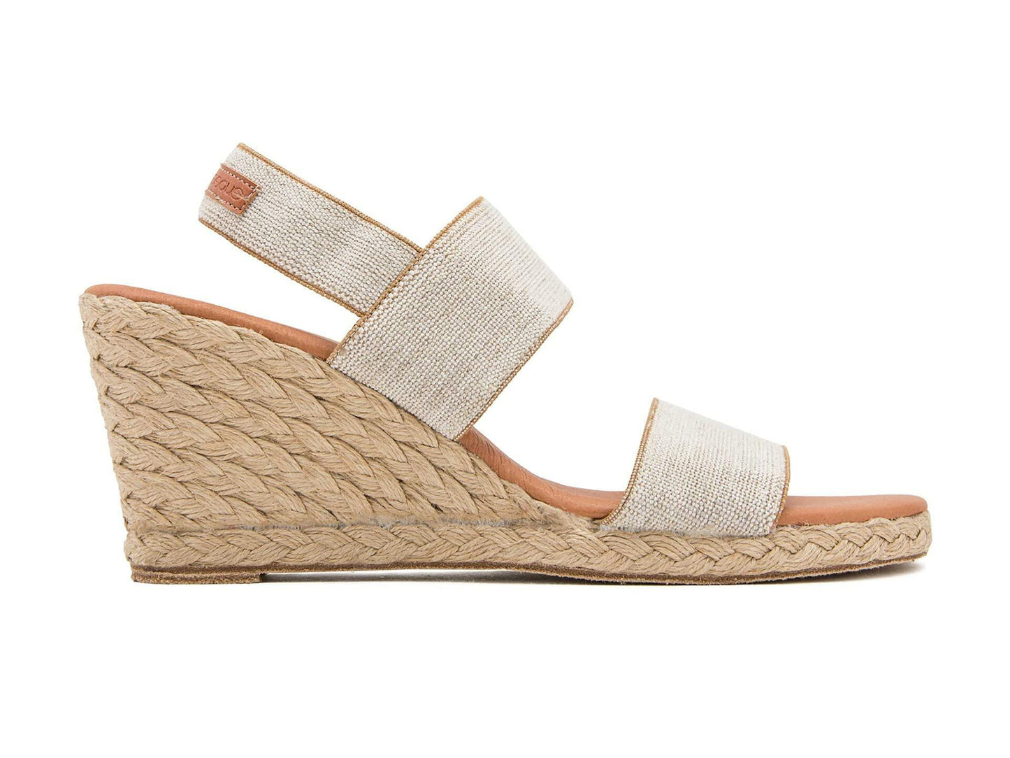 André Assous Allison Wedge, Beige Linen, 7