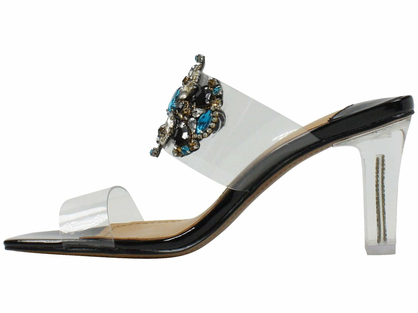 J. Renee Kamelia Clear/Black/Multi 10 M (B)
