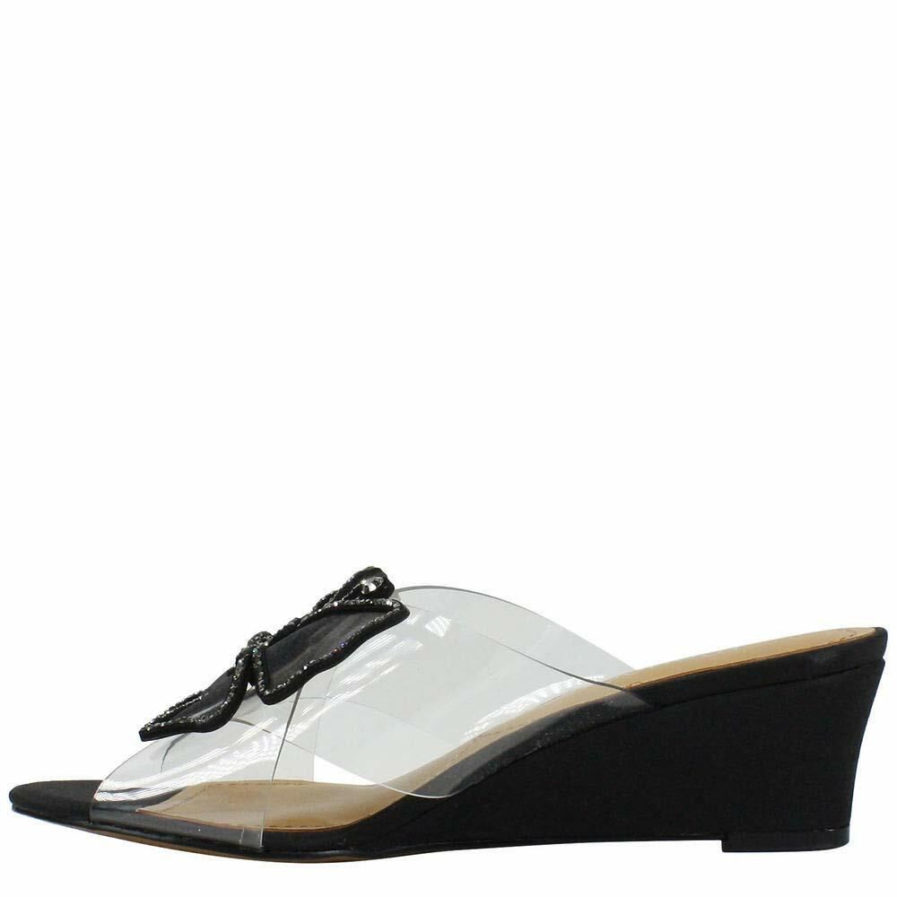 J.Reneé J Renee Harita Womens Sandal 9 CD US ClearBlack