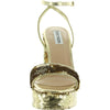 Steve Madden Women's Lessa Pump, Gold, 8
