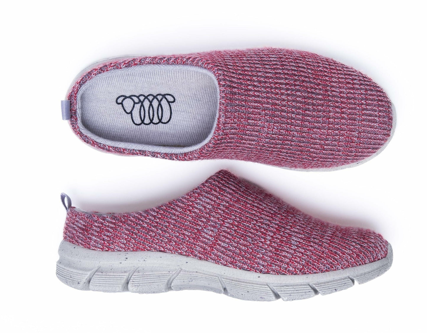 Woolloomooloo Shoe Mudgee Unisex - Merino Wool Footwear - Slip On - Slipper - Clog - Mule - Indoor/Outdoor - Comfort and Support - Moisture Wicking - Red Multi, Women's 11.5-12 M US Men's 9-9.5