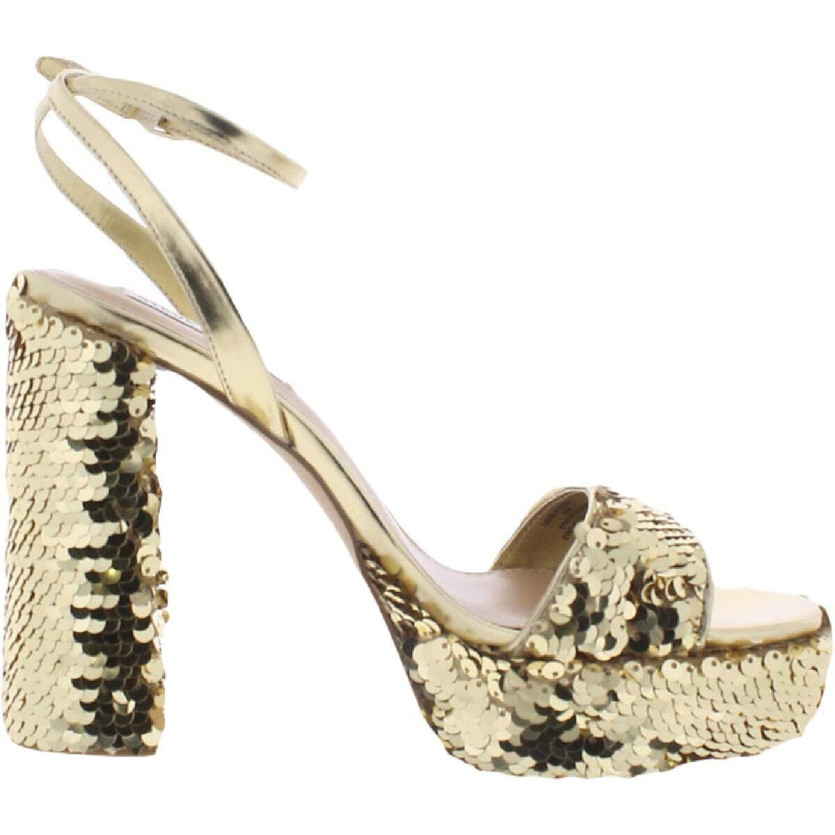 Steve Madden Women's Lessa Pump, Gold, 8