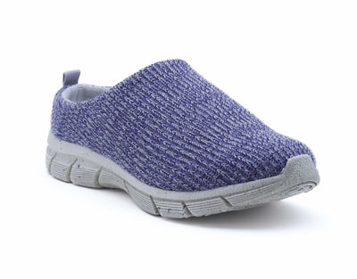 Woolloomooloo Shoe Mudgee Unisex - Merino Wool Footwear - Slip On - Slipper - Clog - Mule - Indoor/Outdoor - Comfort and Support - Moisture Wicking - Blue Multi, Women's 8.5-9 M US Men's 6-6.5