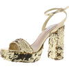 Steve Madden Women's Lessa Pump, Gold, 8