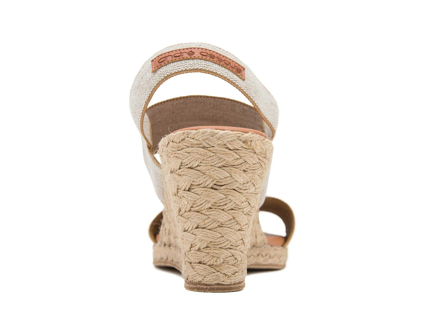André Assous Allison Wedge, Beige Linen, 7