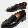 Emme Parsons Women's Danielle Loafers, Black Croc, 10 Medium US
