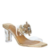 J.Reneé J Renee Kamelia Womens Sandal 9 BM US ClearGoldMulti