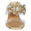 J.Reneé J Renee Kamelia Womens Sandal 9 BM US ClearGoldMulti