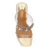 J.Reneé J Renee Kamelia Womens Sandal 9 BM US ClearGoldMulti