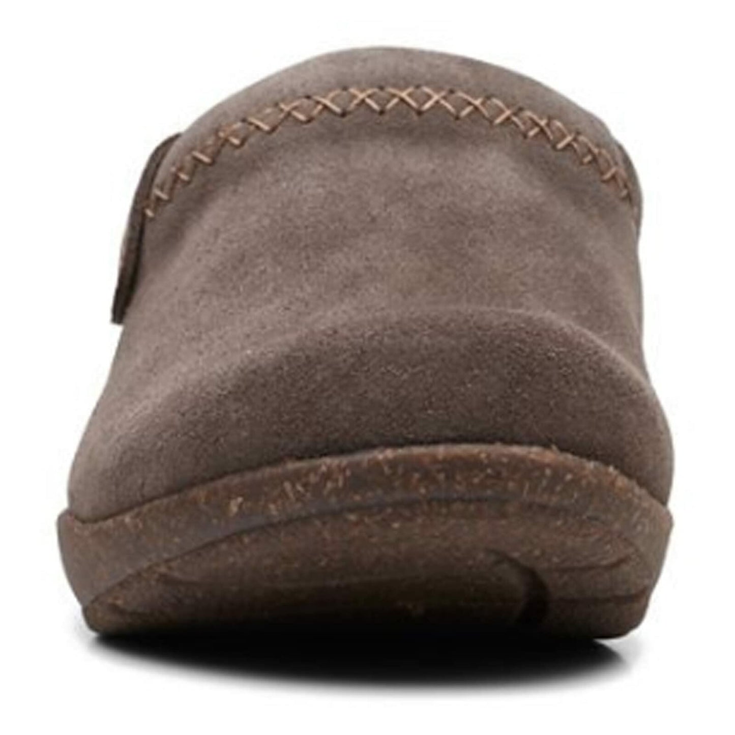 Clarks Women's Roseville Echo Clog, Dark Taupe Suede, 8.5 Medium US