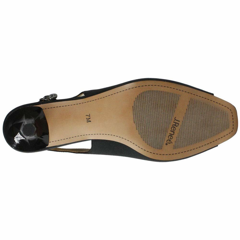 J. Renee Madeleina Black Satin 8.5 W (C)