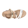 NAOT Footwear Women's Hero Sandal Soft Silver Lthr/Pearl White/Soft Rose Gold Lthr/Radiant Copper Lthr/Pearl White Lthr - 4-4.5 M US
