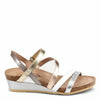 NAOT Footwear Women's Hero Sandal Soft Silver Lthr/Pearl White/Soft Rose Gold Lthr/Radiant Copper Lthr/Pearl White Lthr - 4-4.5 M US