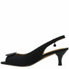 J. Renee Madeleina Black Satin 8.5 W (C)