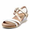 NAOT Footwear Women's Hero Sandal Soft Silver Lthr/Pearl White/Soft Rose Gold Lthr/Radiant Copper Lthr/Pearl White Lthr - 4-4.5 M US