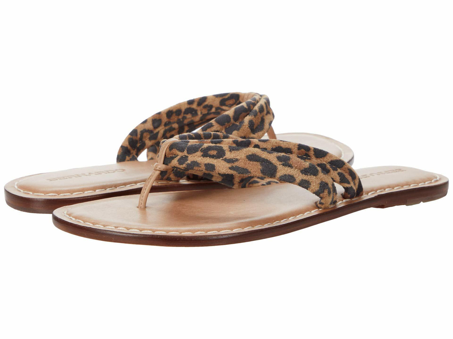Bernardo Miami Sandal - Sandals for Women - Breathable Leather Lining - Cushioned Footbed - Leather Outsole Sand Cheetah Print Suede 6 M