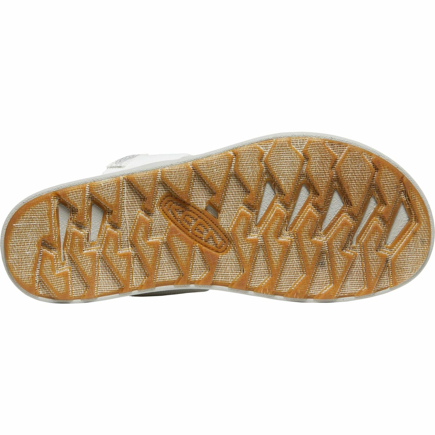 KEEN womens Elle Backstrap Casual platform open toe Wedge Sandals, White/Vapor, 9
