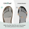 Orthofeet Women's Orthopedic Clio Adjustable Slip-On Sandal, Brown, Size 9.5