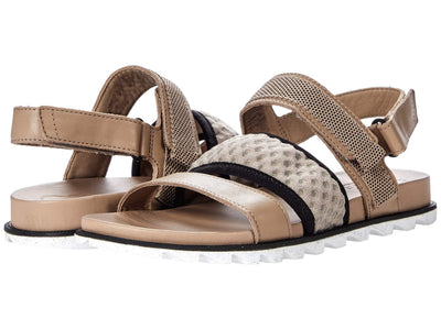 Sorel Women's Roaming Decon Slingback Sandals - Omega Taupe, Black - Size 9.5