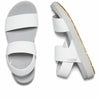 KEEN womens Elle Backstrap Casual platform open toe Wedge Sandals, White/Vapor, 9