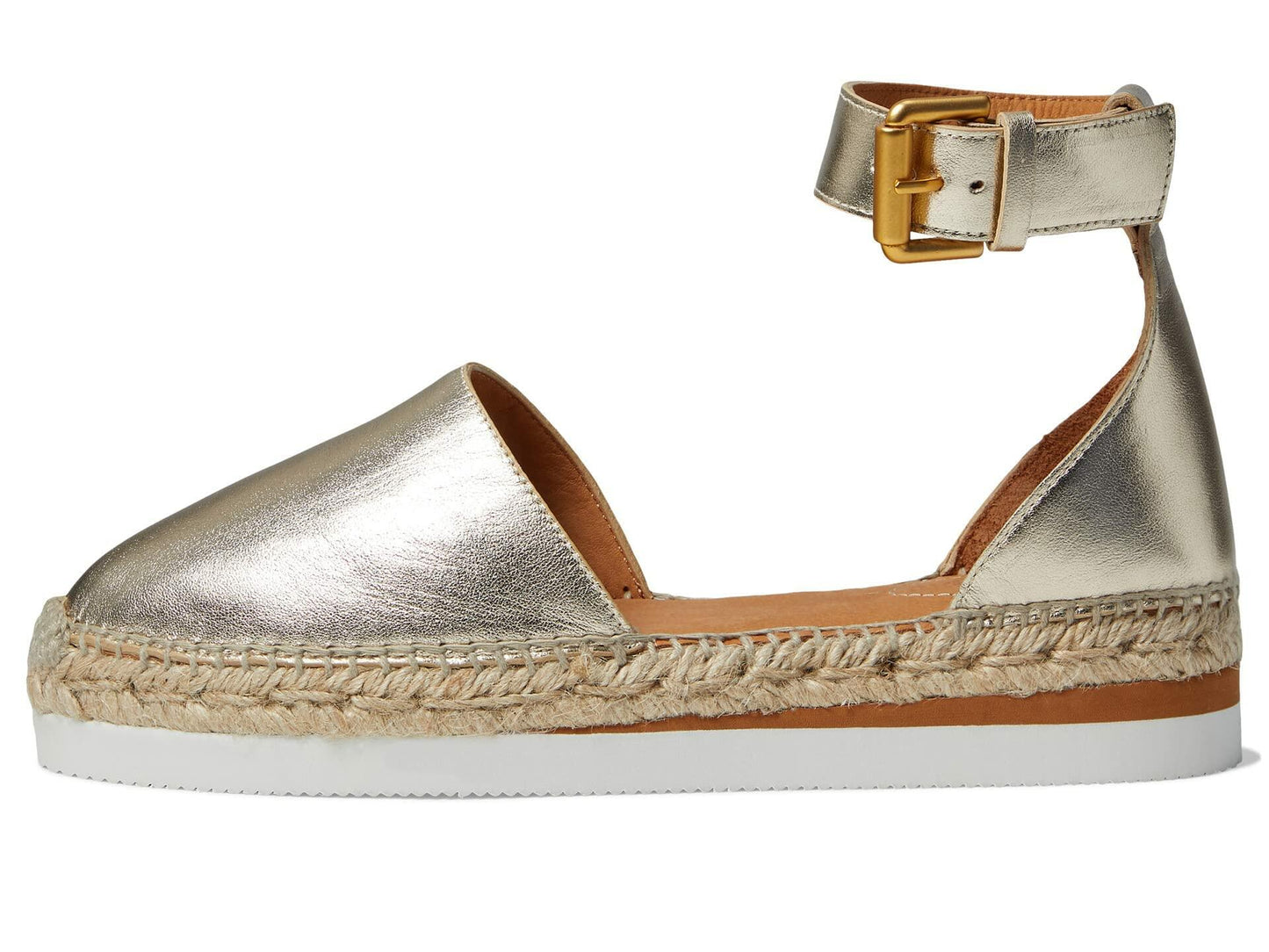 See by Chloe Glyn Espadrille Sandal Light Gold 1 EU 39 (US Women's 9) M