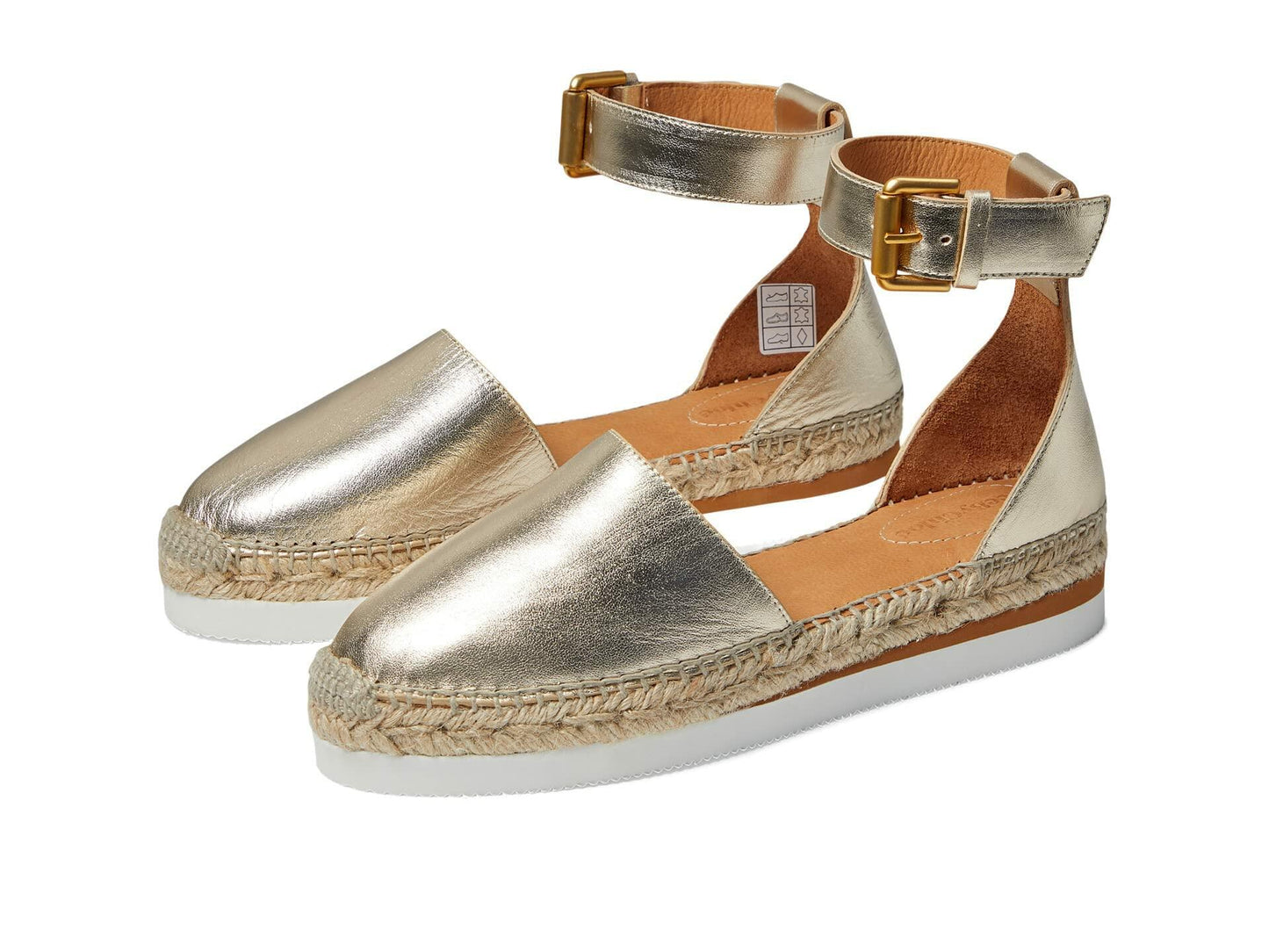 See by Chloe Glyn Espadrille Sandal Light Gold 1 EU 39 (US Women's 9) M