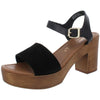 Seychelles Jump for Joy Black Suede/Leather 6.5 M