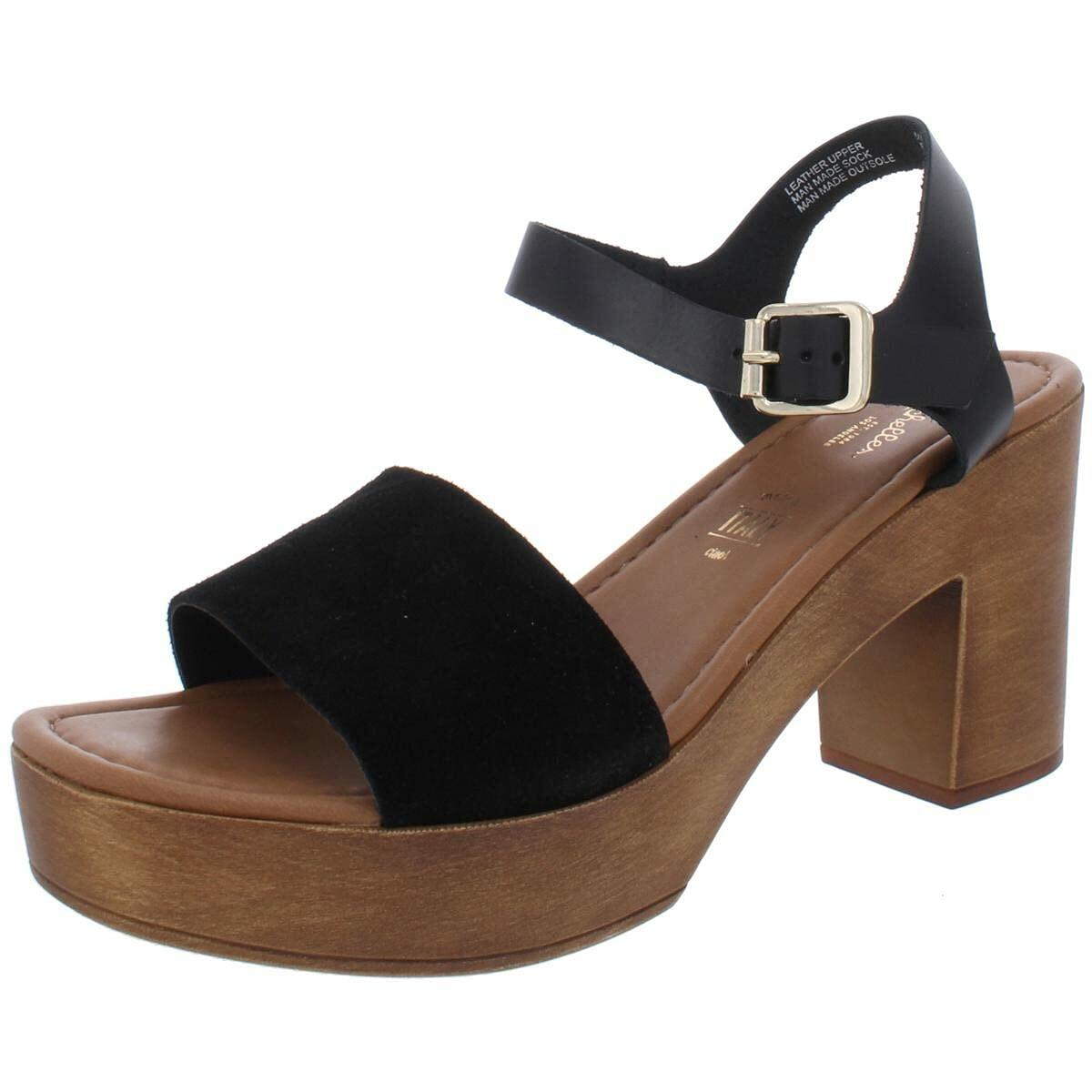 Seychelles Jump for Joy Black Suede/Leather 6.5 M