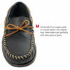 Minnetonka Men's Classic Camp Moccasin,Black,12 M US