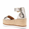 See by Chloe Womens Glyn Espadrille Wedge Platform Light Gold 1 EU 37 (US Women's 7) M
