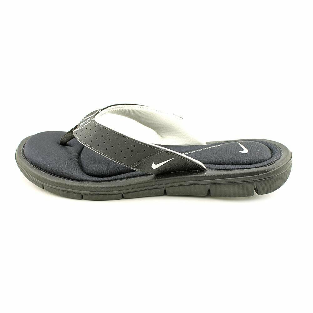 Nike Women's NIKE COMFORT THONG WMNS SANDAL 5 (BLACK/WHITE)
