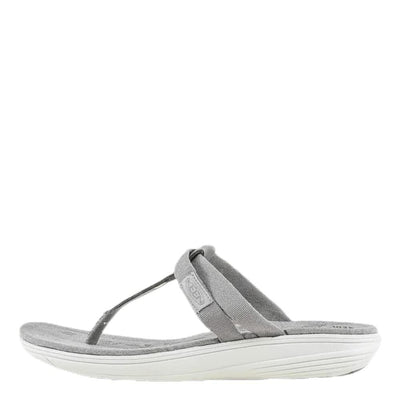 KEEN Women's Damaya Flip Sandal (9 M US, Paloma/Vapor Blue)