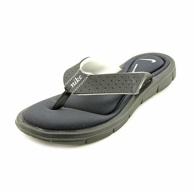 Nike Women's NIKE COMFORT THONG WMNS SANDAL 5 (BLACK/WHITE)