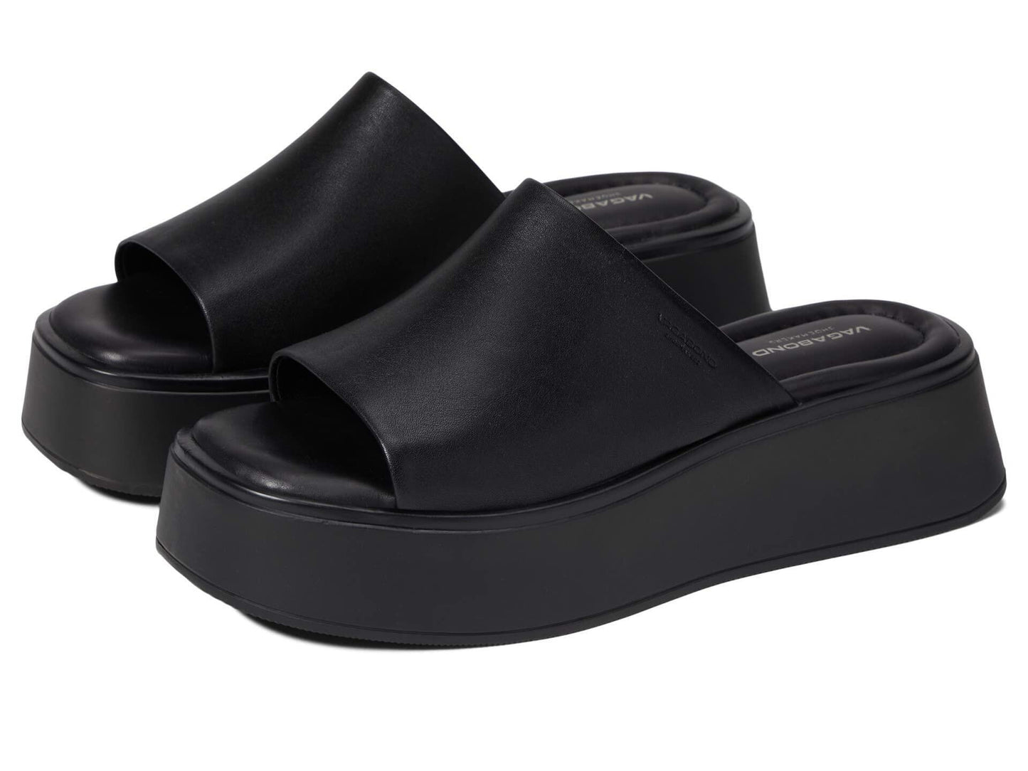 Vagabond Shoemakers Courtney Flatform Slide Sandal Black/Black EU 40 (US Women's 10) M