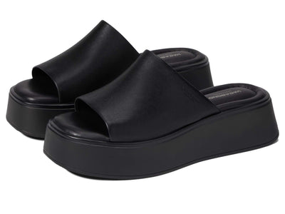 Vagabond Shoemakers Courtney Flatform Slide Sandal Black/Black EU 40 (US Women's 10) M
