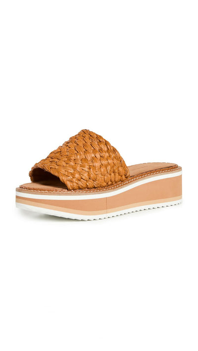 Clergerie Women's Fleurine Platform Slides, Resin, 10.5 Medium US