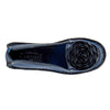 Spring Step L'Artiste Dezi Leather Shoes for Women | Comfortable Slip-On Shoes with Soft Leather Flower | Ladies Casual Flats for Work Navy EU 43 / US 11.5-12